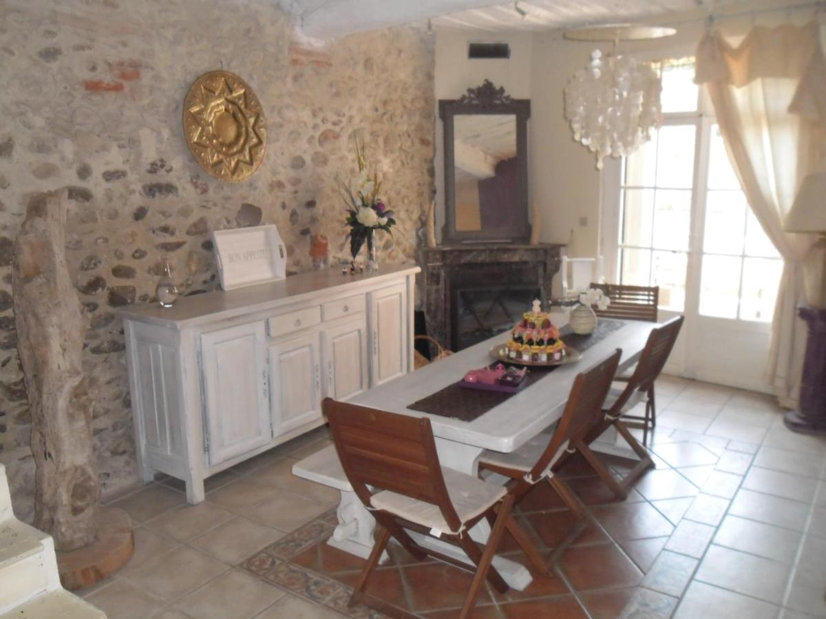 BELLE MAISON DE CARACTERE DE VILLAGE et STUDIO PISCINE Privée 9 PERS Millas Exterior foto