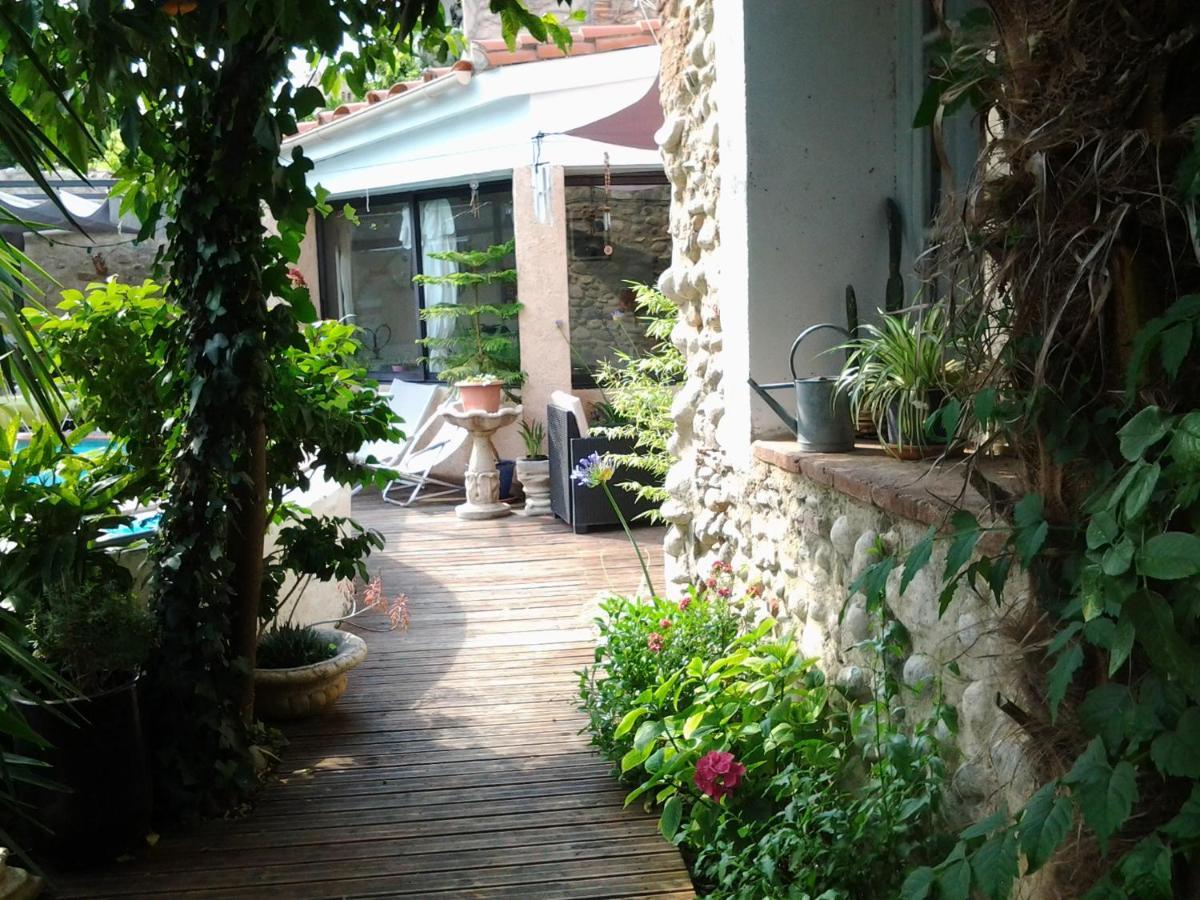 BELLE MAISON DE CARACTERE DE VILLAGE et STUDIO PISCINE Privée 9 PERS Millas Exterior foto
